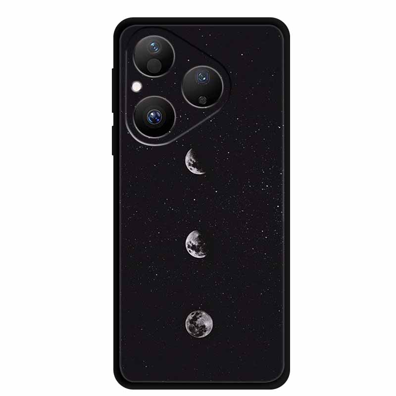 Colorful Case For Huawei Pura 80 Case Cartoon Animal Silicone Black Soft Cover for Huawei Pura 80 Case Protective Bumper Pura80
