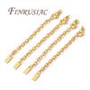 18K Gold Plated Extension Chain,Lobster Clasps with Extender Chain Connector,DIY Bracelets Accessories,Jewelry Making Supplies