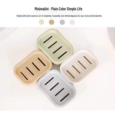 Lidless Double-Layer Draining Soap Dish - Stylish, Portable & No-Punch Design for Home or Dorm
