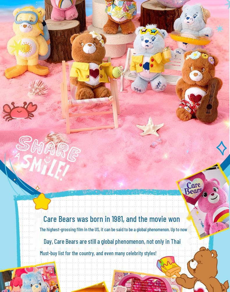 Portachiavi Ciondolo Peluche Serie Isola degli Orsetti del Cuore - Pupazzetto Cartone Animato Carino Fascino Regalo