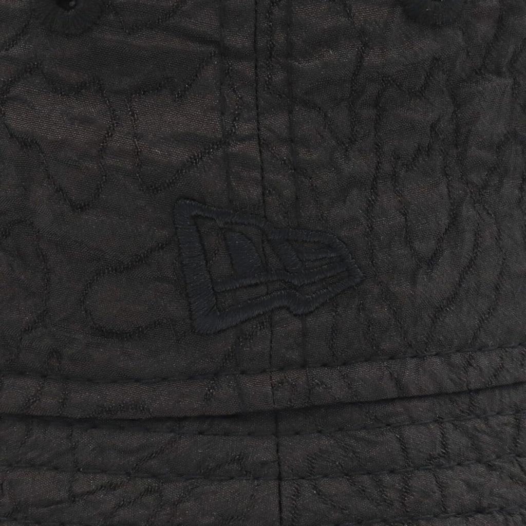 New Era Bucket Size BUCKET01 SB JAQUARD RIBON NER36C0687 Women's Hat, Jacquard, Black, M/L, BLK, 14388493,