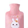 Cartoon Plush Water Bottle Bag, Leakproof Compress Filling Thickened Gift PVC Soft Bed
