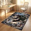 Personalized Crystal Velvet Carpet,Attack On Titan Custom Printed Name, Plush Area Rug For Home Indoor Decor