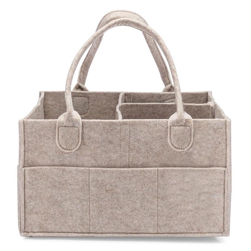 Handheld Felt Diaper Bag: Travel Baby Nappy Organizer & Mommy Bag