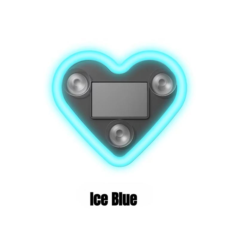 Univerzální Solární Energie Bezdrátové Zapojení Auto LED Trojúhelníkové Okno Láska Světlo Bezdrátové Neonové Světlo C-sloupek Atmosféra Interiér Auta Dekorace