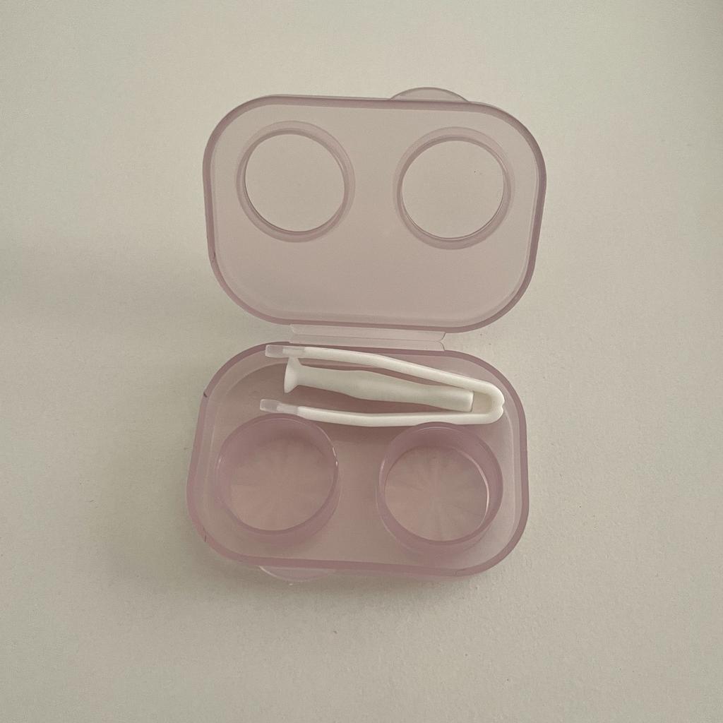 Portable Contact Lens Case Transparent Contact Lense Storage Box Travel Organizer Colorful One-Piece Companion Box Dual-Pair Box