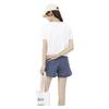 MJ STYLE Pure Cotton Short-Sleeve T-Shirt for Women, Summer 2026, Cropped Regular Shoulder Slimming Casual Versatile Petite Half-Sleeve Top