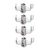 4Pcs 1/8 Violin Fine Tuners Nickel-Plated Steel Micro Tuners for Erhu And Kids Violin Easy-Install String Adjusters Beginner Violin Tuning Kit