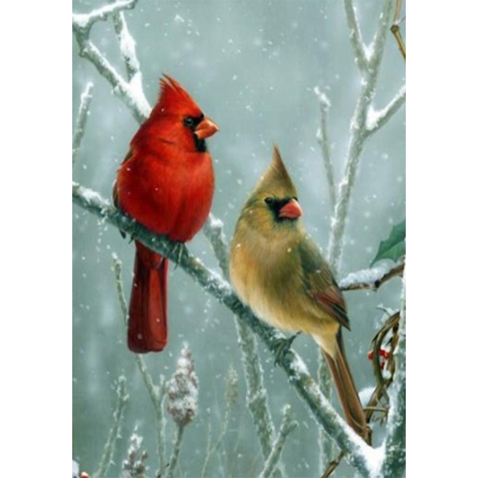 

5D DIY алмазная живопись Воробей алмазная живопись картина полная алмазная вышивка набор крестиков инкрустированная мозаика украшение дома Full Round 20x30CM
