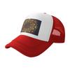 Casquette de Baseball en Maille Rouge Dala Arabesque de Luxe Unisexe Visière Casquette de Soleil pour Femmes Unisexe Chapeaux de Soleil Réglables Casquette de Sport Casquette de Camionneur