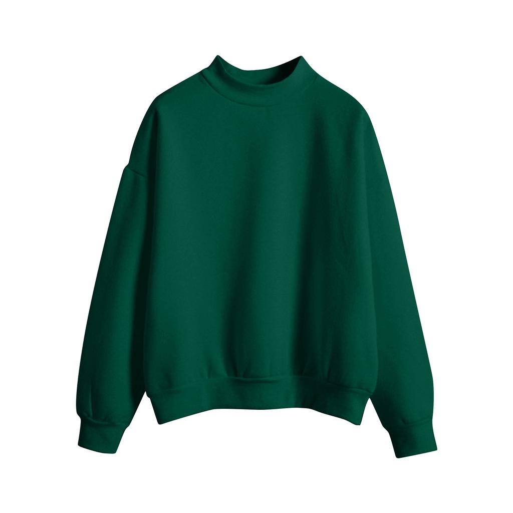 Teen Girls Solid Color Tops Cute Fashion Youth Long Sleeve Oversized Sweatshirts Teen Tops Winter Preppy Style Clothing