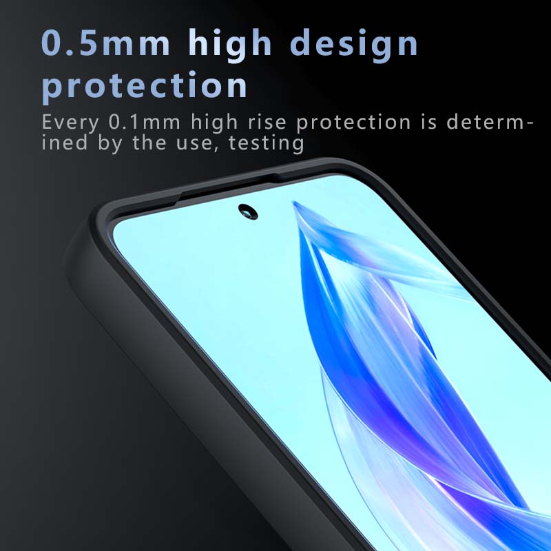 Pour Honor X50 X50i Coque TPU Transparente Mate Anti-empreintes de doigts Antichoc Anti-chute Ne Jaunit Pas Protection de Couverture Arrière
