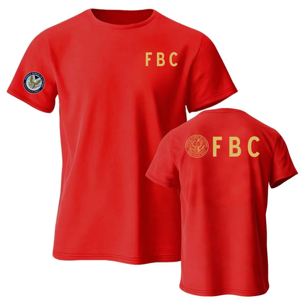 Unisex Streetwear FBC Federal Bureau of Control Tee Short Sleeve Loose O-neck T-shirt Fashion Summer Casual Male Tshirts Merch