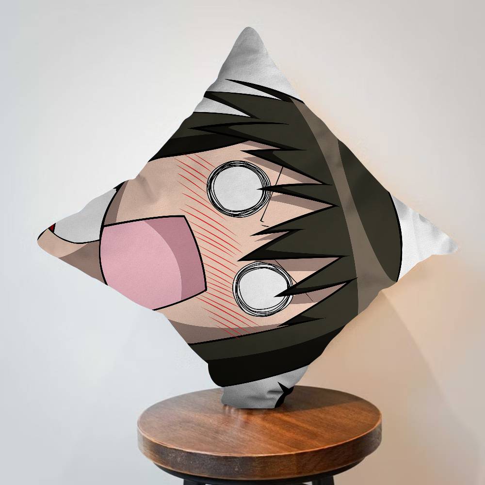Azumanga Daioh Cushion Cover Inches Farmhouse Decor Home Throw Pillow Covers for Couch Decorations