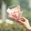 Kitting Flower Bouquet Crochet Flower Artificial Woven Flower Wedding Guests Gifts Teacher's Day Christmas Gifts