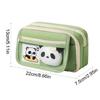 Cute Panda Pencil Case Large Capacity Animal Zipper Pouch for Pens Pencils, Panda Themed Stationery Organizer
