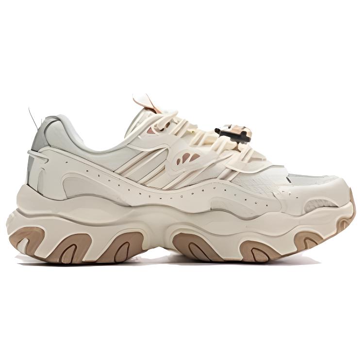 Li-Ning Buty casualowe Cat Paw Lite 2 Classic Wszechstronne Antypoślizgowe Zwiększona Wysokość Niskie Damskie sneaker Off-White AGCV452-4