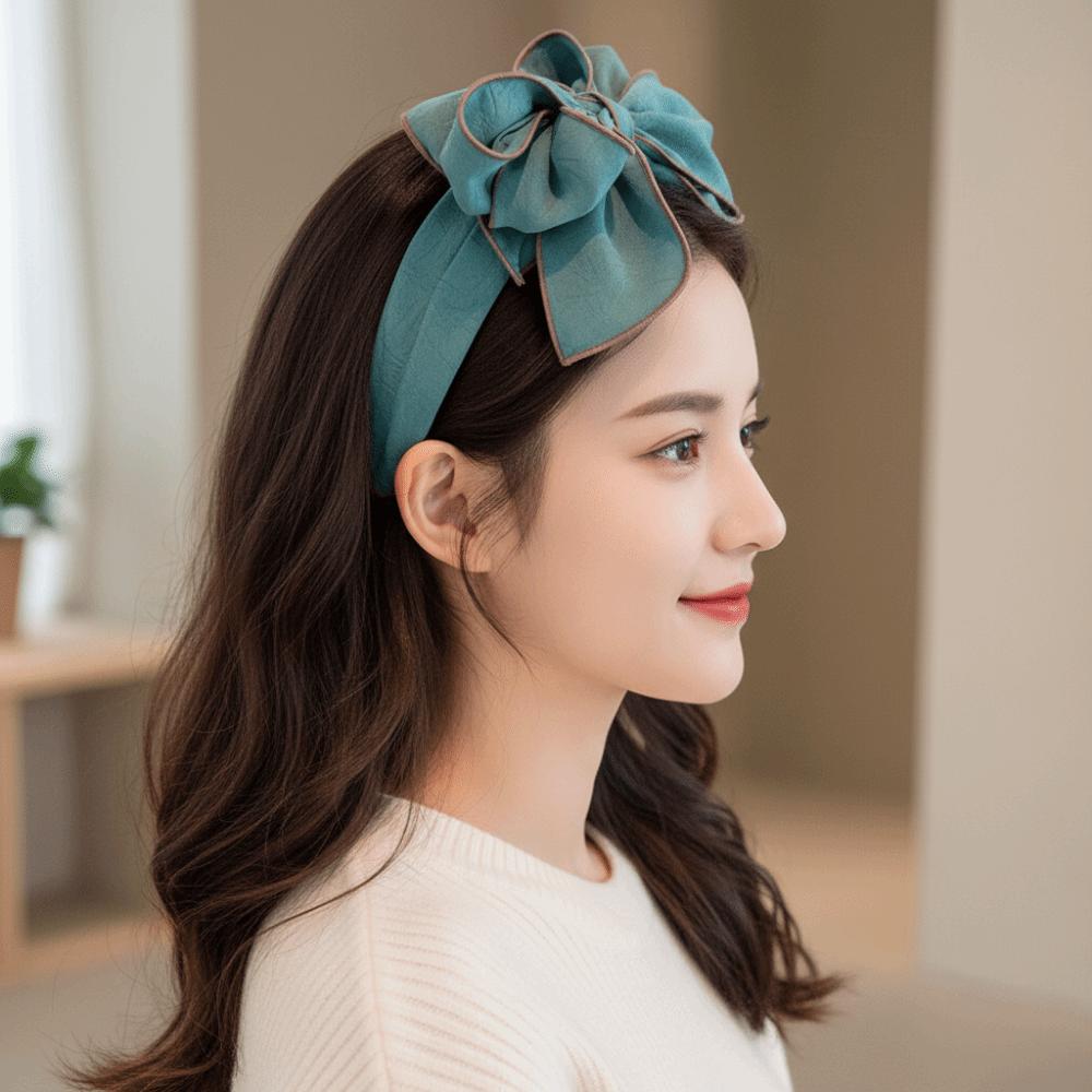 New Multi Layered Bow Knot Hair Hoop Sweet Versatile Hairband Wide Edge Headbands Hair Accessories