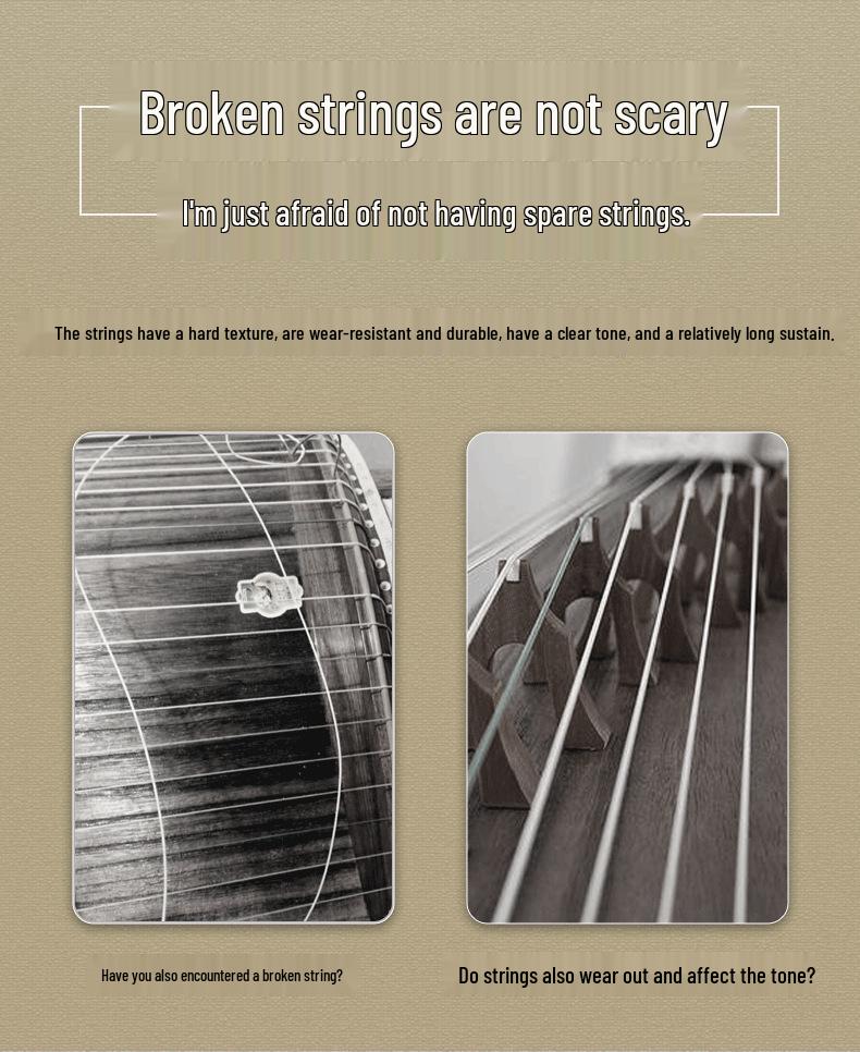Genuine Dunhuang Type A Guzheng Complete String Set