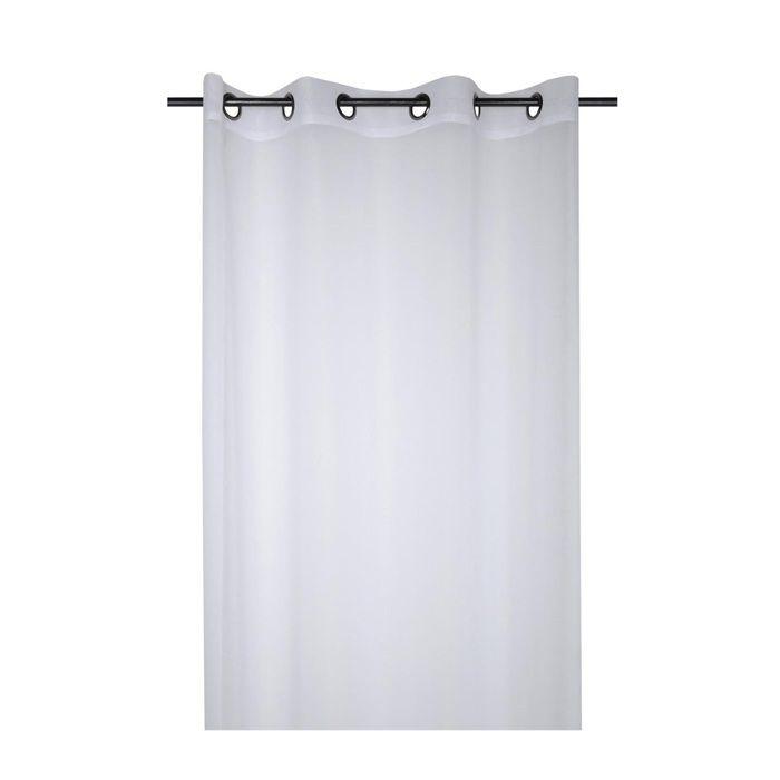 Voilage - Mona - 135 X 260 Cm - 100% Polyester - Blanc - Œillets Métalliques
