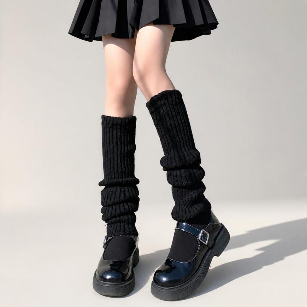 40/5070cm Length Knitted Leg Warmers Knitted Wool Leg Warmers Vintage Crochet Socks Autumn Winter