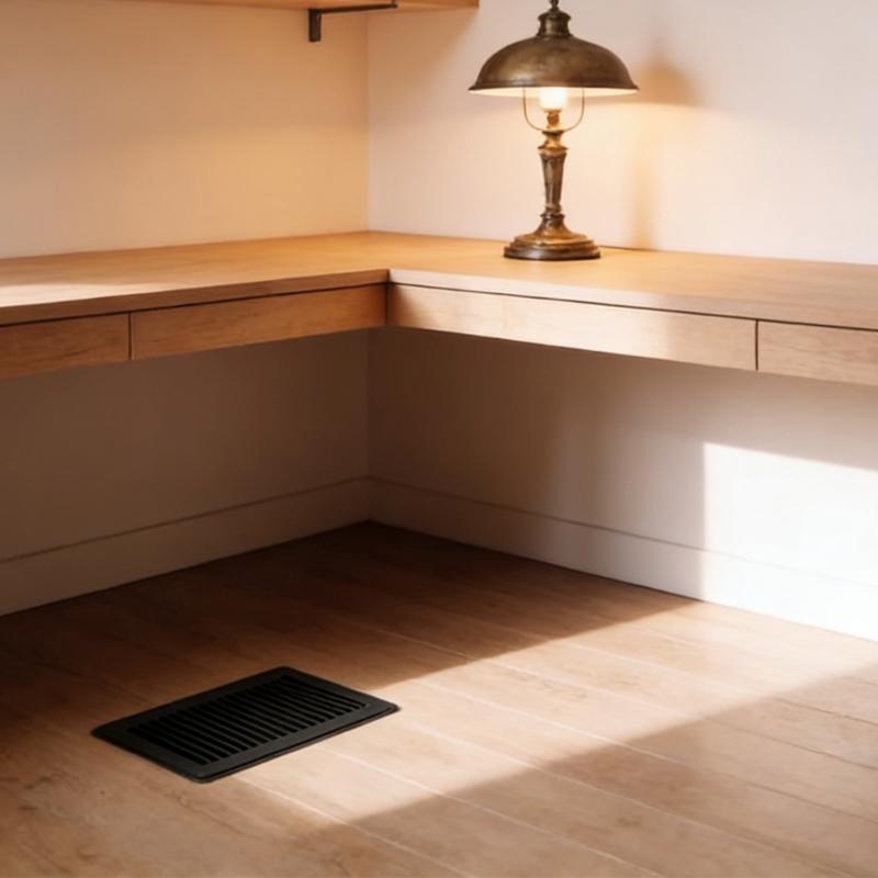 4Pcs Metal Floor Register Cover With Adjustable Louvers Smooth Quiet Airflow Anti-blocking Central Conditioner Grille