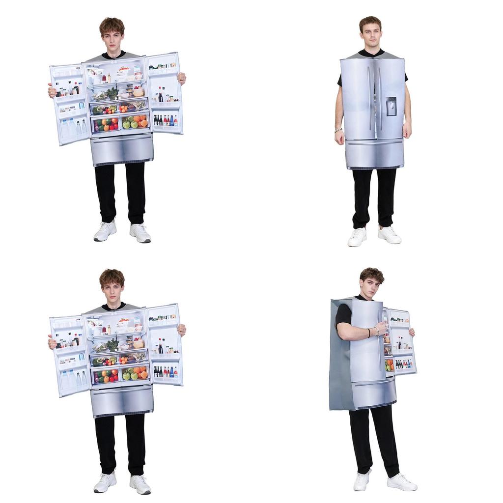 Disfraz de Halloween Refrigerador Traje de Cosplay Para Adultos Fiesta y Bar Creadores Divertidos