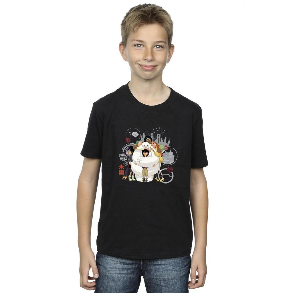 Disney Boys Big Hero 6 Baymax Group Hug T-Shirt