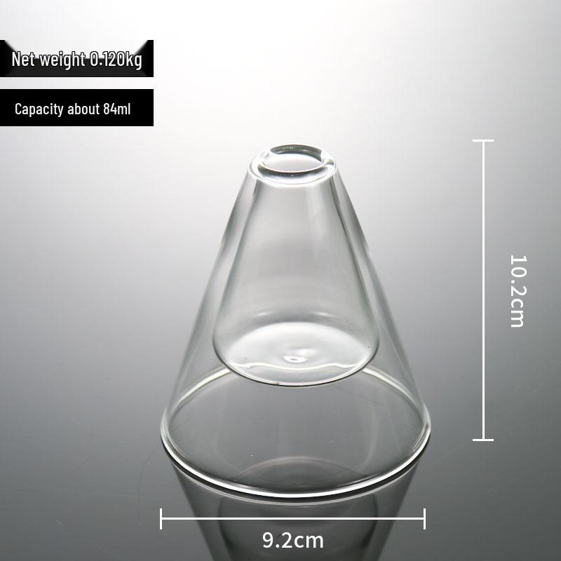 European Glass Rattan Aroma Vase - Double Layer, Colored Glass, Flameless Hydroponic for Living Room