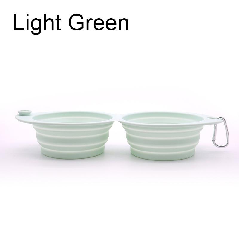 Pet Folding Silicone Bowl Dog Bowls Portable Food Container Pet Travel Bowl Portable Puppy Food Container Feeder