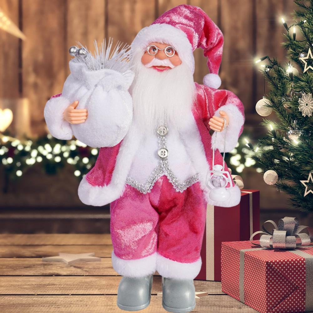 12-Inch Standing Santa Claus Figurine – Christmas Holiday Decor and Gift Ornament