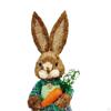 Figurine Ornaments Straw Easter Simulation Statue Toys for Office Desktop Dollhouse Party Decoration