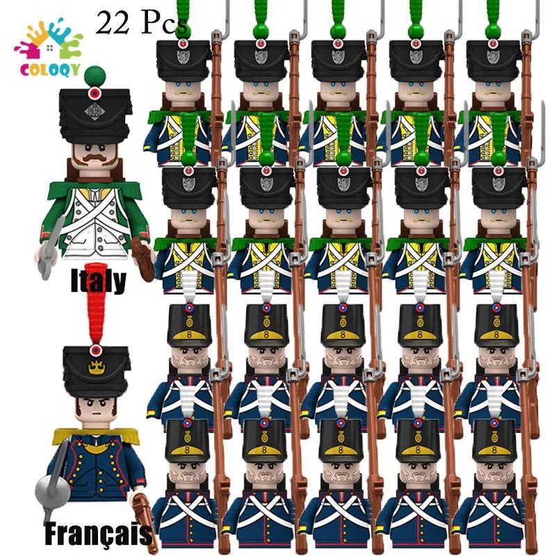 New Kids Toys Napoleonic Wars General Soldier Building Blocks Imperial Navy Mini Action Figures Toys For Kids Birthday Gifts