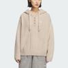 adidas Originals FW25 Sports Loose Fit Long Sleeve Knit Hoodie Women Tops KS5968