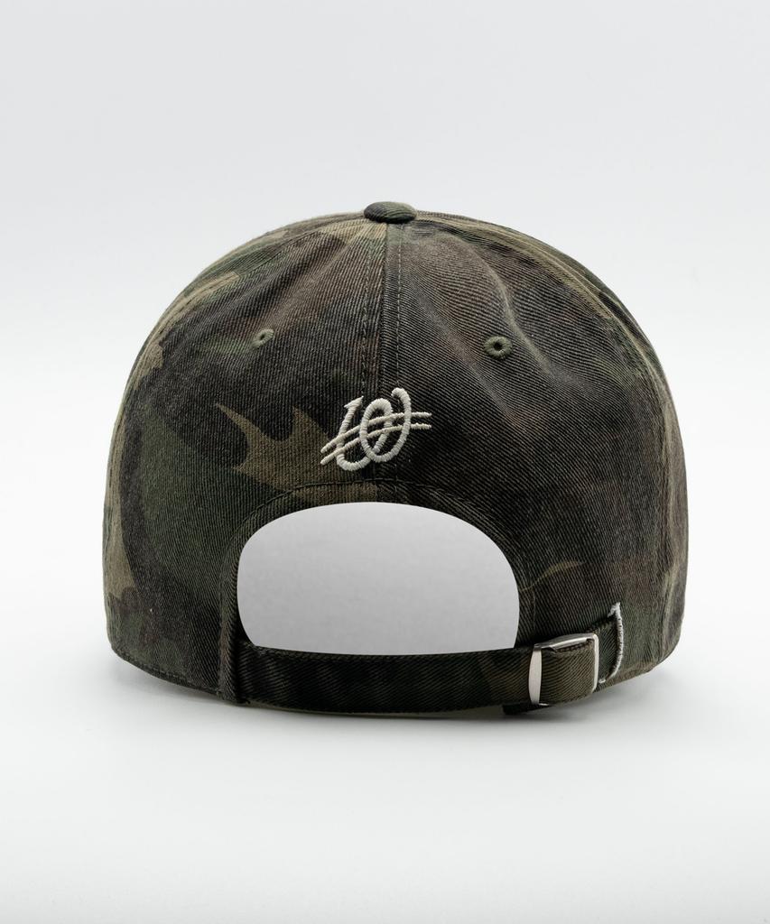 Wieoldeuwoldeu Born To Be Washed Camo Ball Cap
