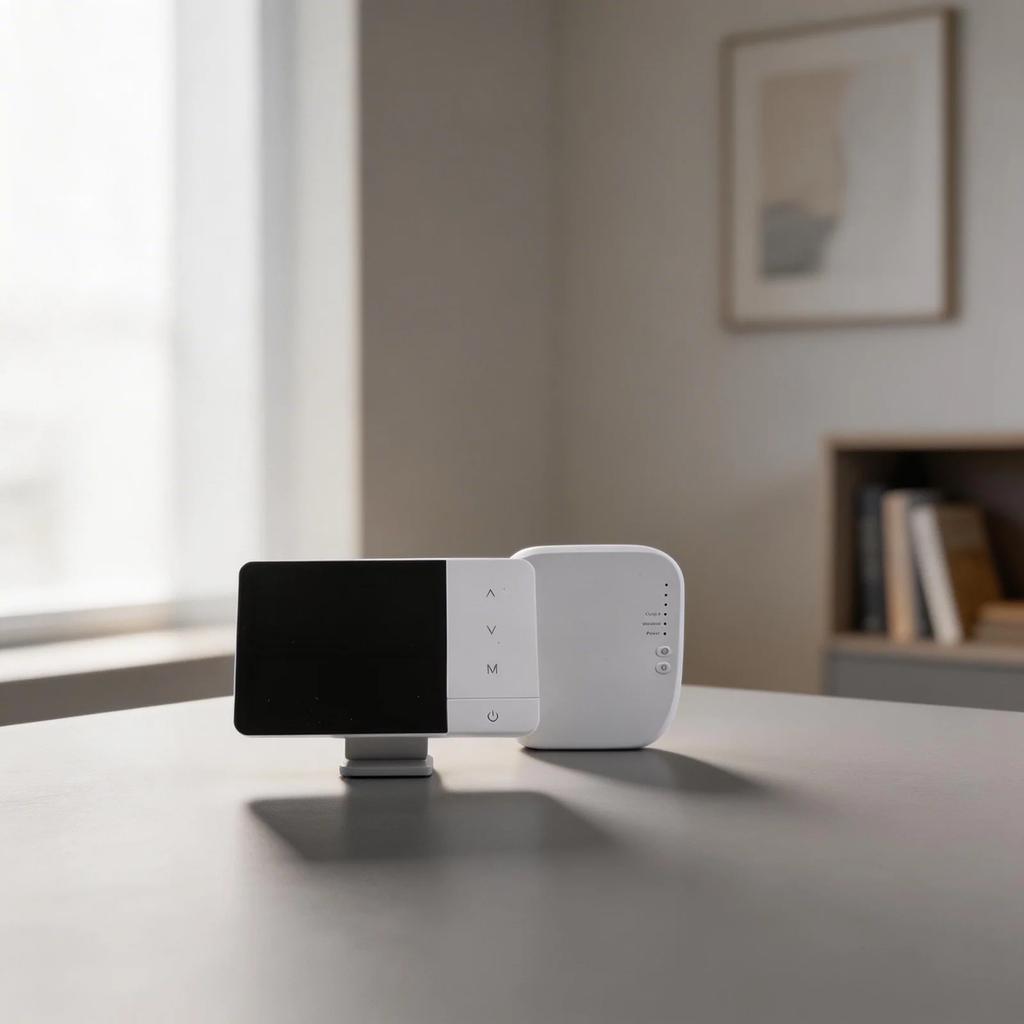 For Tuya Wireless Boiler Thermostat Heating Cooling Mode with Adjustable Temperature Voice Control and App Remote