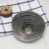 1 Set Circle Cookie Cutter Non-stick Multipurpose Stainless-Steel Practical Round Cookie Cutter Set Metal Baking Ring Kit Kitchen Supplies