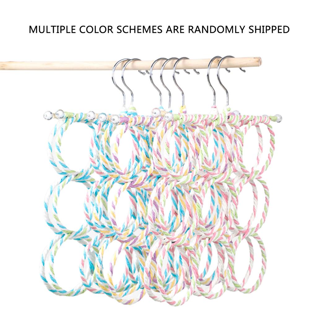 2PCS Colorful Rope Swing Toy Great for Bird Parrot Happiness Promote Climbing and Active Play Enriching Environment