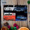 Lada Retro Metal Tin Sign Garage Wall Decor Vintage Car