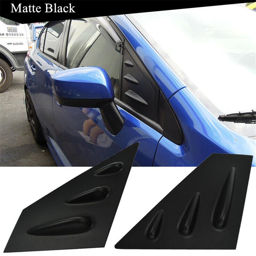

2PCS Black ABS Window Scoop Louvers Cover Trim For Subaru WRX STi 2015-2020