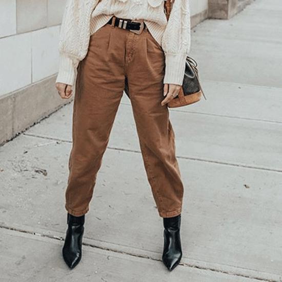 Mujer Streetwear Pleated Jeans High Waist Loose Slouchy Jeans Pockets  Casual Denim Pantalones comprar a buen precio — entrega gratuita, reseñas  reales con fotos — Joom