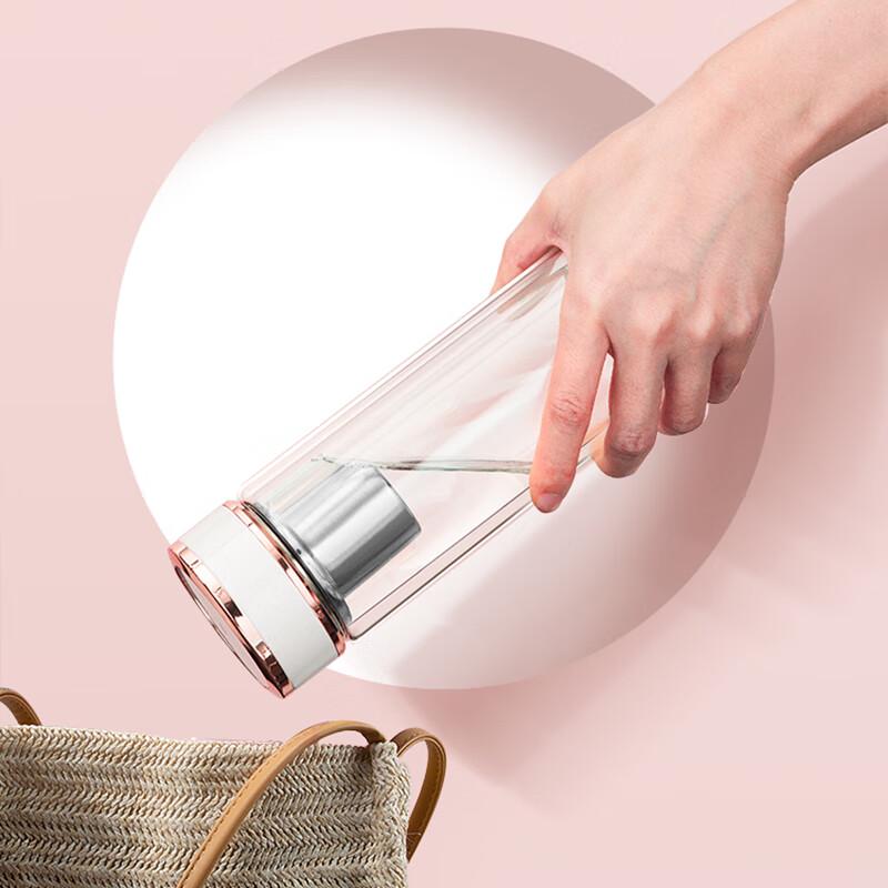 Double Wall Glass Tea Infuser Bottle