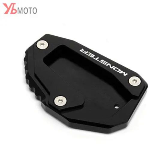 Motorcycle Accessories For DUCATI MONSTER 696 795 821 1200 1200S Kickstand Foot Side Stand Extension Pad Support Plate