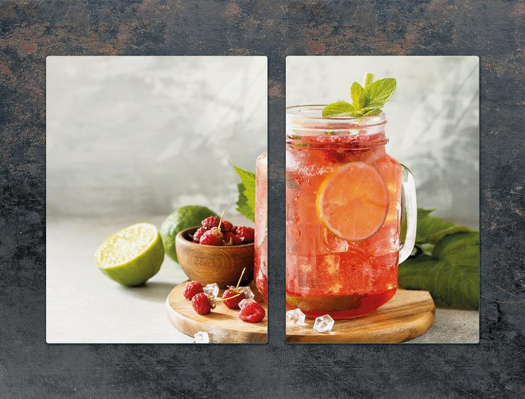 SZKLANA PŁYTA OCHRONNA NA KUCHENKĘ 75x52 DRINK