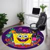 1pc Sponge Bob Chair Carpet for Office Non Slip, Machine Washable Rug for Office, Room Holiday Decor for Christmas, Birthday Polyester