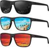 3pcs Polarized Cycling Sunglasses for Men Lightweight Classic Fashion Sports Sun Glasses Women Driving Fishing Shades Eyewear