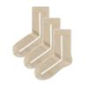Abiruz Women's Socks WBT-35 Beige 3-Piece Set