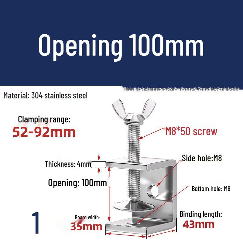 304 Tiger Clip U-Shaped Woodworking G-Clamp