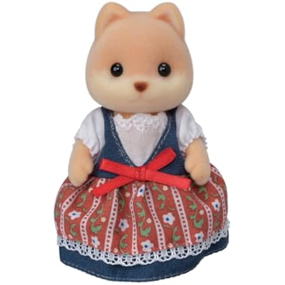 Sylvanian Families Doll [Caramel Dog Family] FS-35 ST Mark Certified Toy Doll House for Ages 3 An...