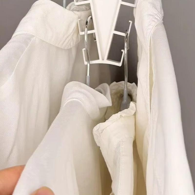 V Shaped Space Saving Hanger 12 Hooks Clothes Organizer Vertical Closet Storage Rack For Bedroom Wardrobe Hat Belt Scarf